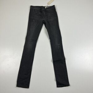 Diesel Livier Jeggings Womens 25 Low Rise Black Denim Gray Wash 0RZ62